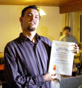 Dr. Maurice shortly after receiving his diploma. Foto by Ole Damgaard.